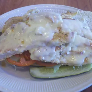Chicken sub - I had 2 meals out of this and was very full after each meal!