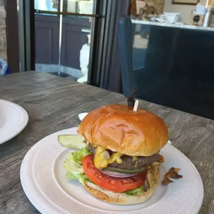 Cheeseburger, with soup today's special $12