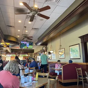 people eating in a restaurant