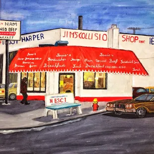 This is a painting of what Louie's used to look like :)