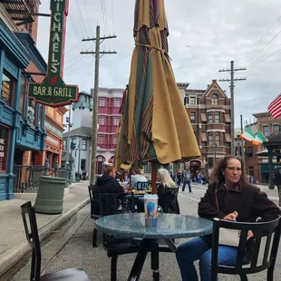 Eating outside in the awesome weather