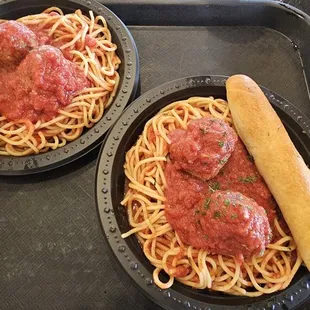 Spaghetti and meatballs $11.99