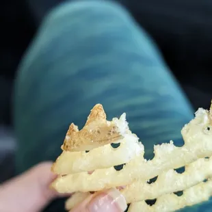 Waffle fry! Excellent