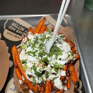 Sweet Potato Fries (Make 'Em Messy)