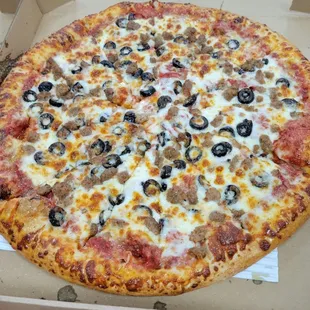 a pizza in a box