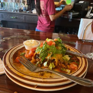 So good and can only do a quarter!  Had their appetizer tostada with friends first and so good!!!  Cant eat more.  Box to go.Loved it!