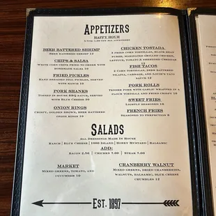 April 2024 Menu