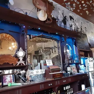 The bar from a patrons point of view.