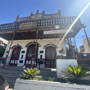 Front of saloon