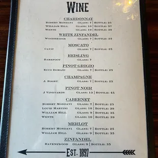 April 2024 Menu