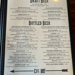 April 2024 Menu