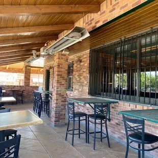 outside seating area