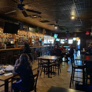 people sitting at the bar