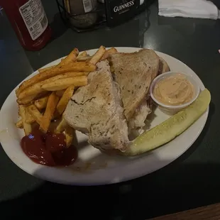 Ruben Sandwich -Amazing! Fries had a spicy seasoning but loved them with some ketchup!