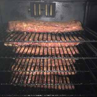 Low and slow smoked ribs