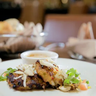 a plate of food on a table