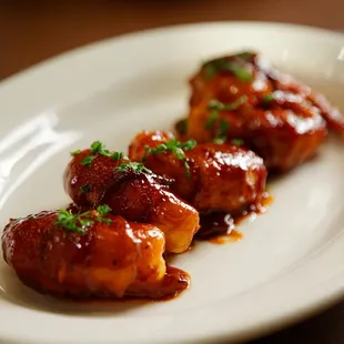 a closeup of a plate of food