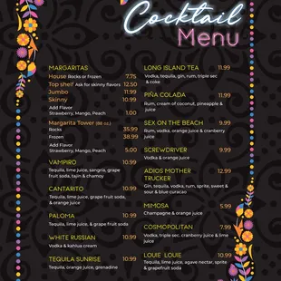 Coctel Menu