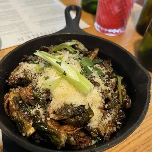 Crisp Pecan Brussels Sprouts