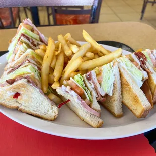 Club Sandwich (with Fries)