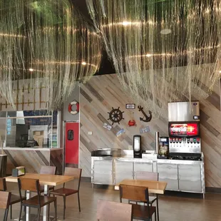  the inside of a restaurant