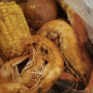 Snow crab legs W shrimp