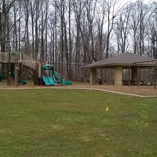 small playground and shelter