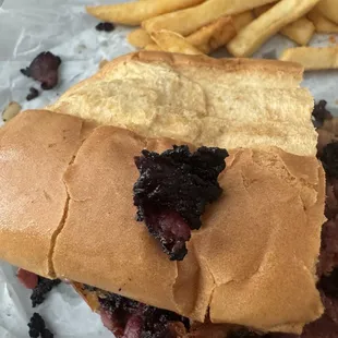 Burnt Pastrami Sandwich Daily Special