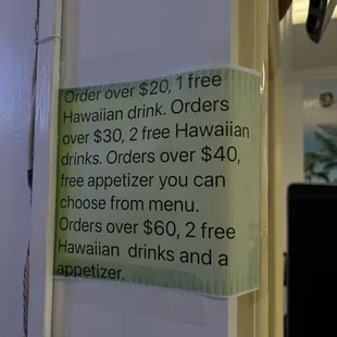 Free drinks!