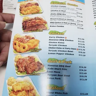 Menu part 1