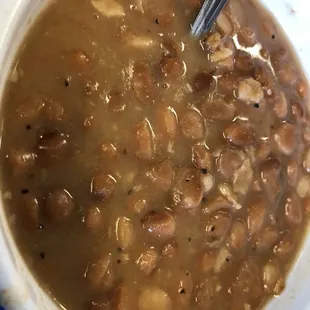 Pinto beans... you can choose as a side item.