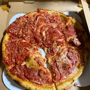 A horrible pizza and bad customer service