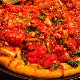 Spinach, garlic &amp; peppers