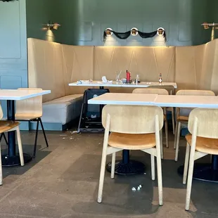 Dirty tables, floors