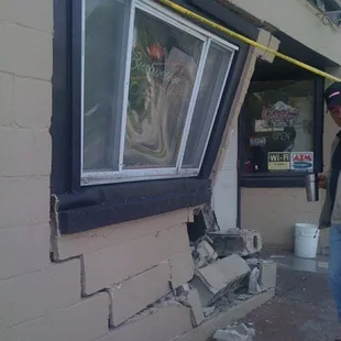 West was backed into by SUV 4/18/10