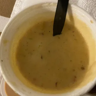 Corn &amp; shrimp soup