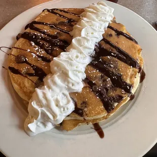 Chocolate Chip Cookie Dough Pancakes
