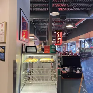 the interior of the restaurant