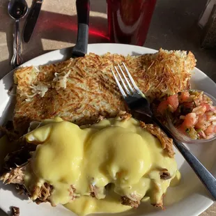 Carnitas Benedict-- life changing !