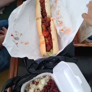 Oysters po boy enough for 2 people 16 ins