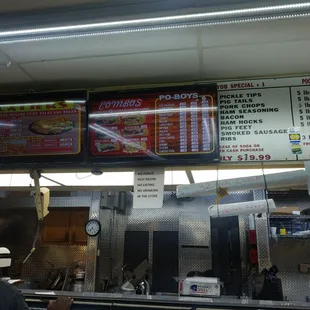 menus and prices