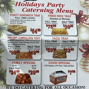 Holiday catering