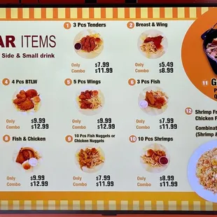 Menu as of 5/1/2023