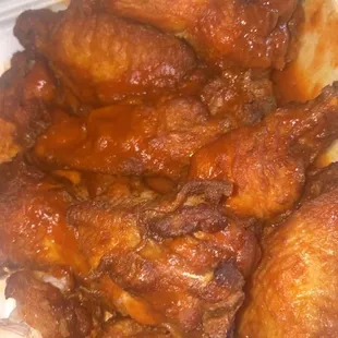 the wings ... i had to finish cooking them