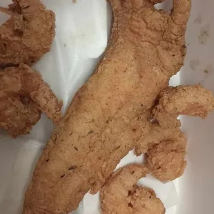 Shrimp got smaller and the catfish wasn't doing it for me