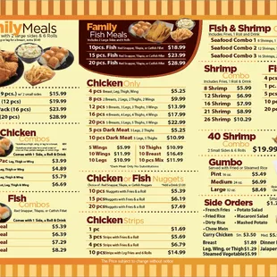 This's our to go menu. For party trays and other specialty orders please call us at 562-984-8450.