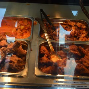 interior, chicken wings and fried chicken