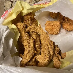 Fried Catfish , fried shrimp