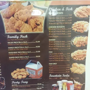 the menu