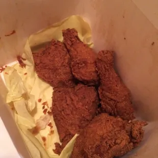 The box of what is left from the 20 pieces.